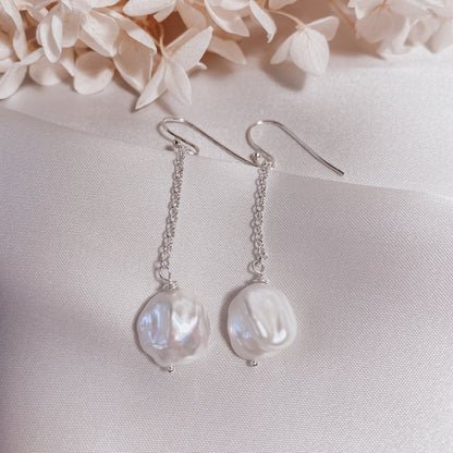 Australian Made Sterling Silver Handcrafted Pearl Earrings